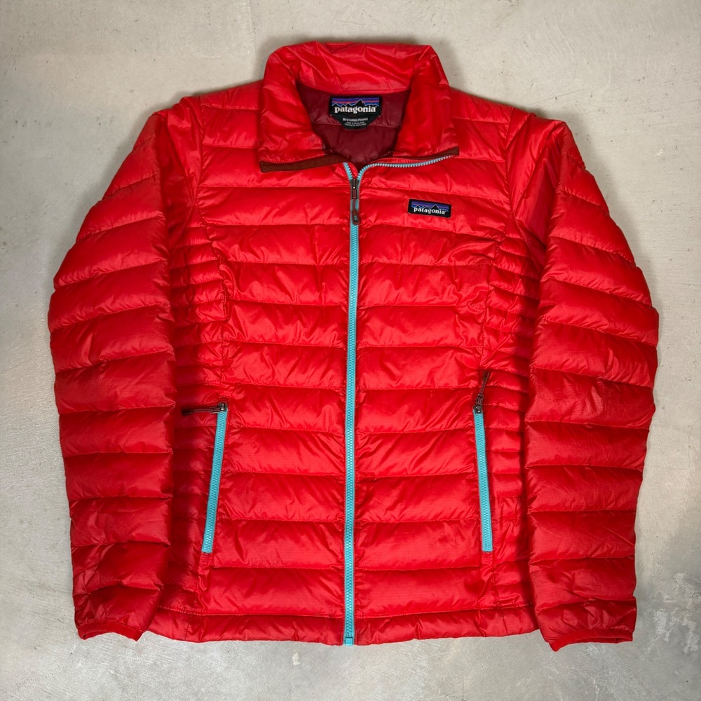 Patagonia Womens Down Sweater Jacket Red Puffer 84683 FA16 Size Medium
